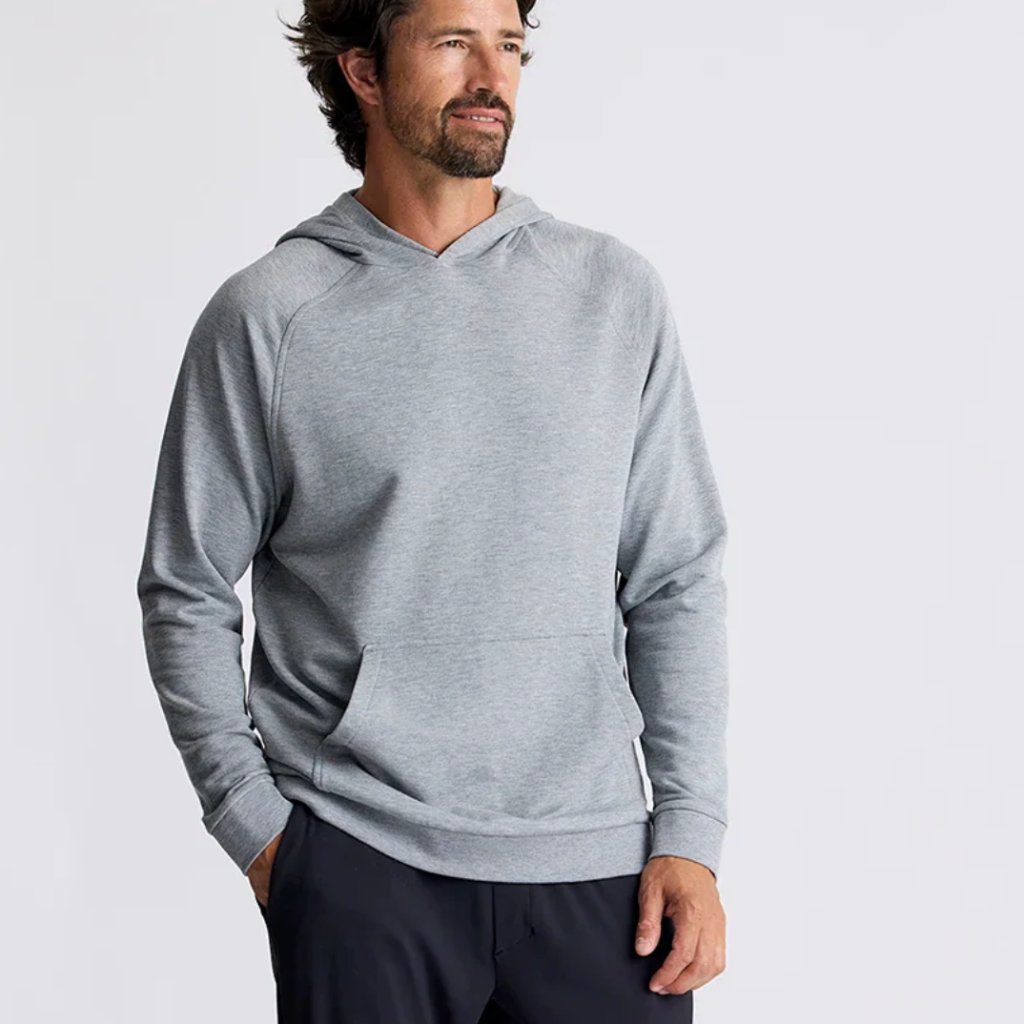 Free Fly New Bamboo Fleece Lightweight Hoodie Heather Gray Men's Size L